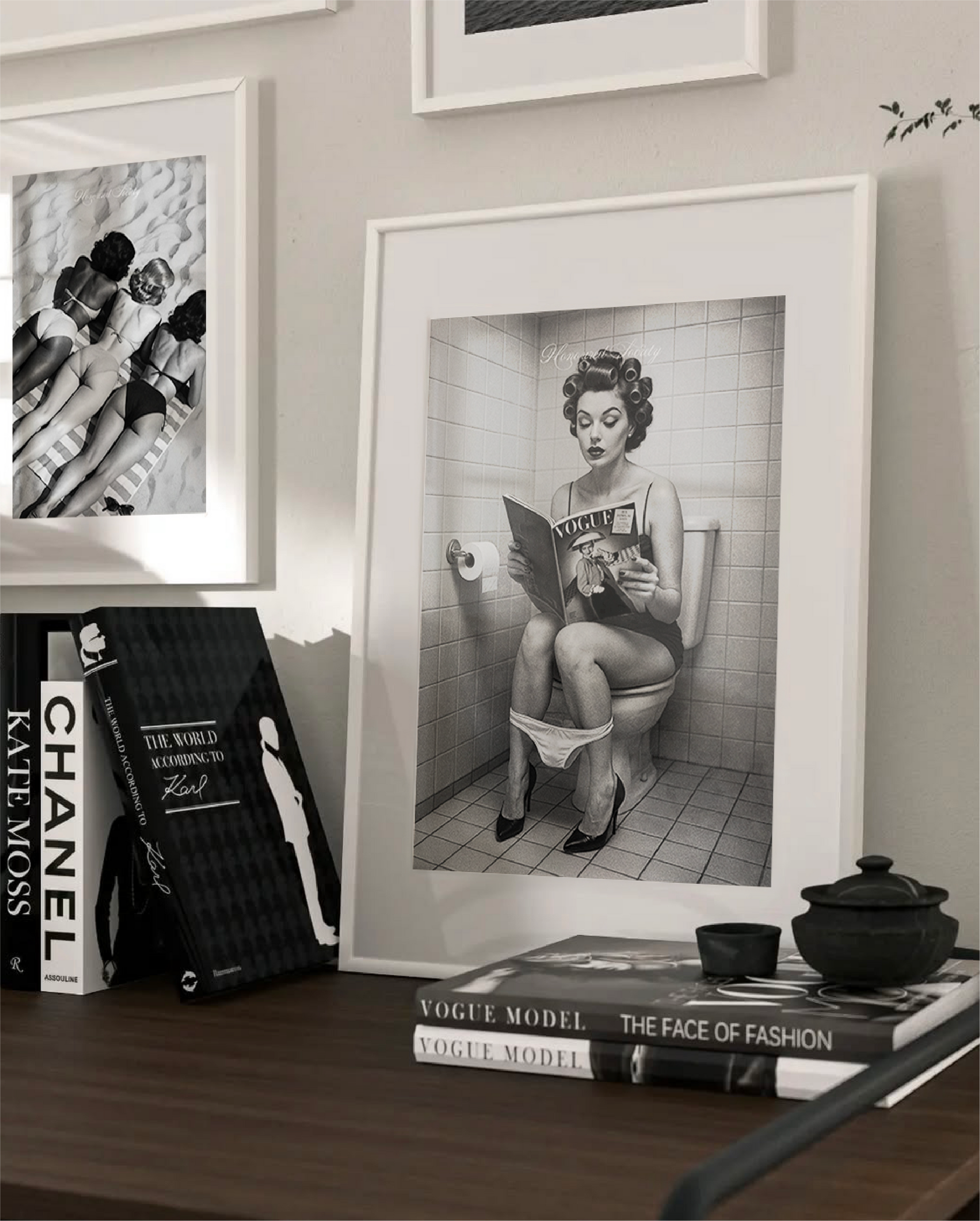 Bathroom Pin-Up Moment