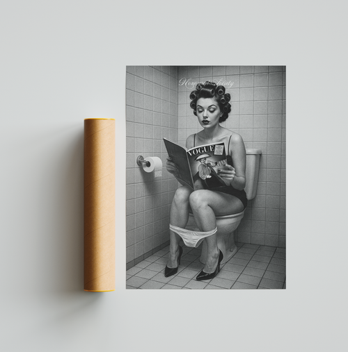 Bathroom Pin-Up Moment