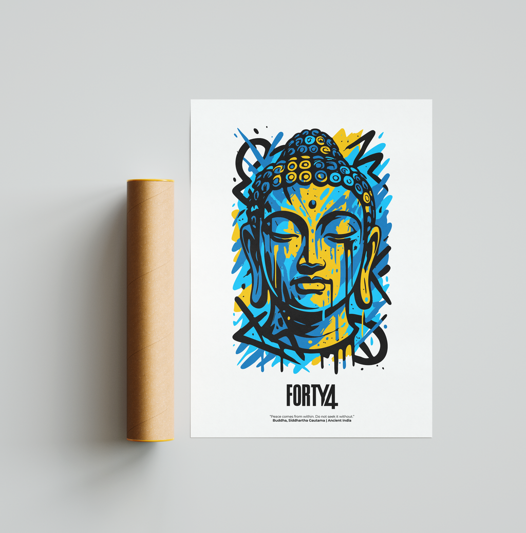 Buddha – Graffiti-Style Tranquility Art Print