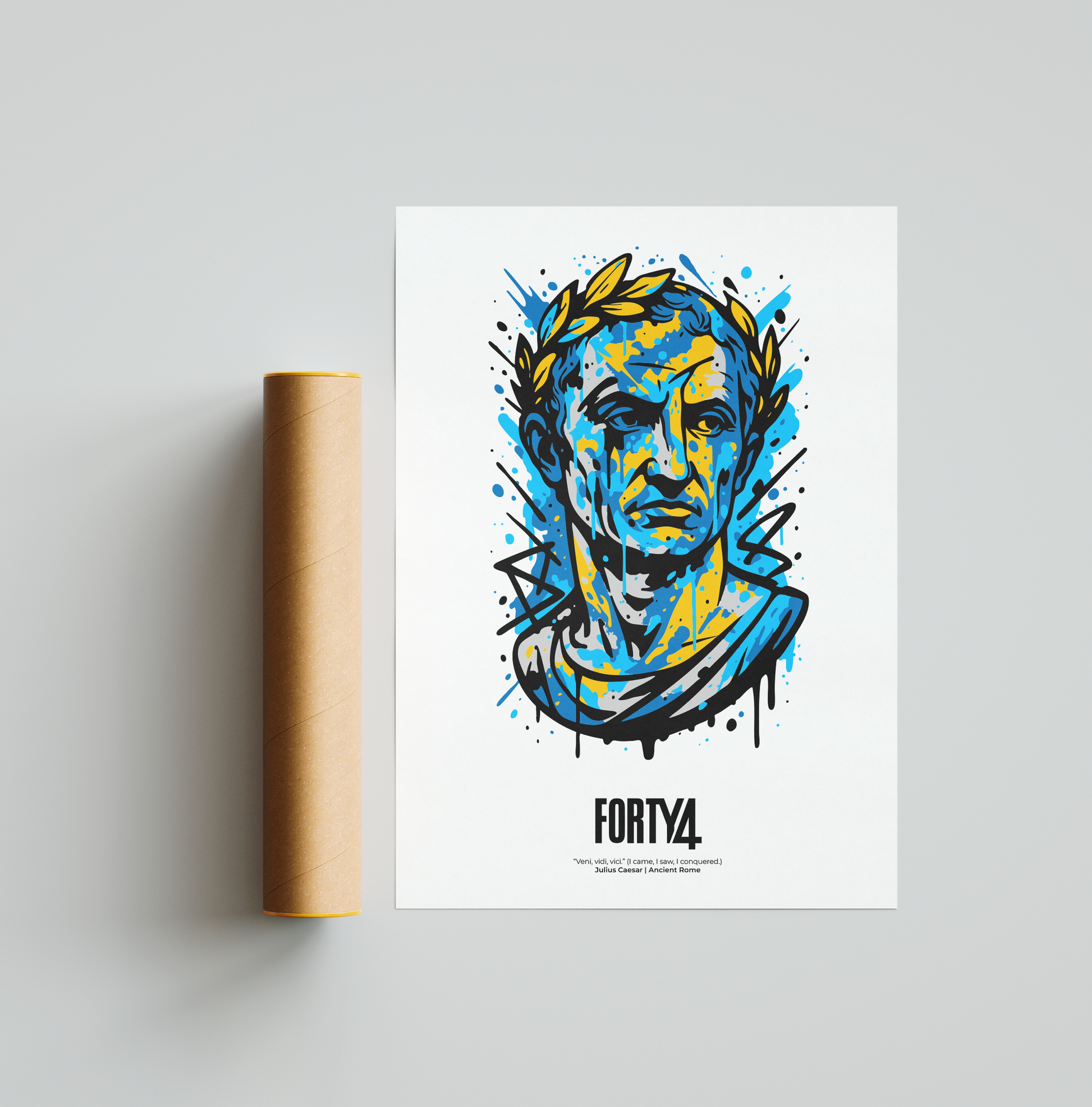 Julius Caesar – Graffiti Conqueror Art Print