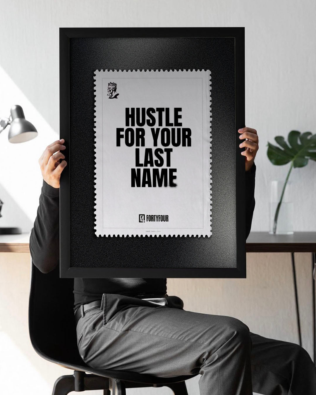 Hustle for Your  Last Name — Dame Dash Quote Art Print