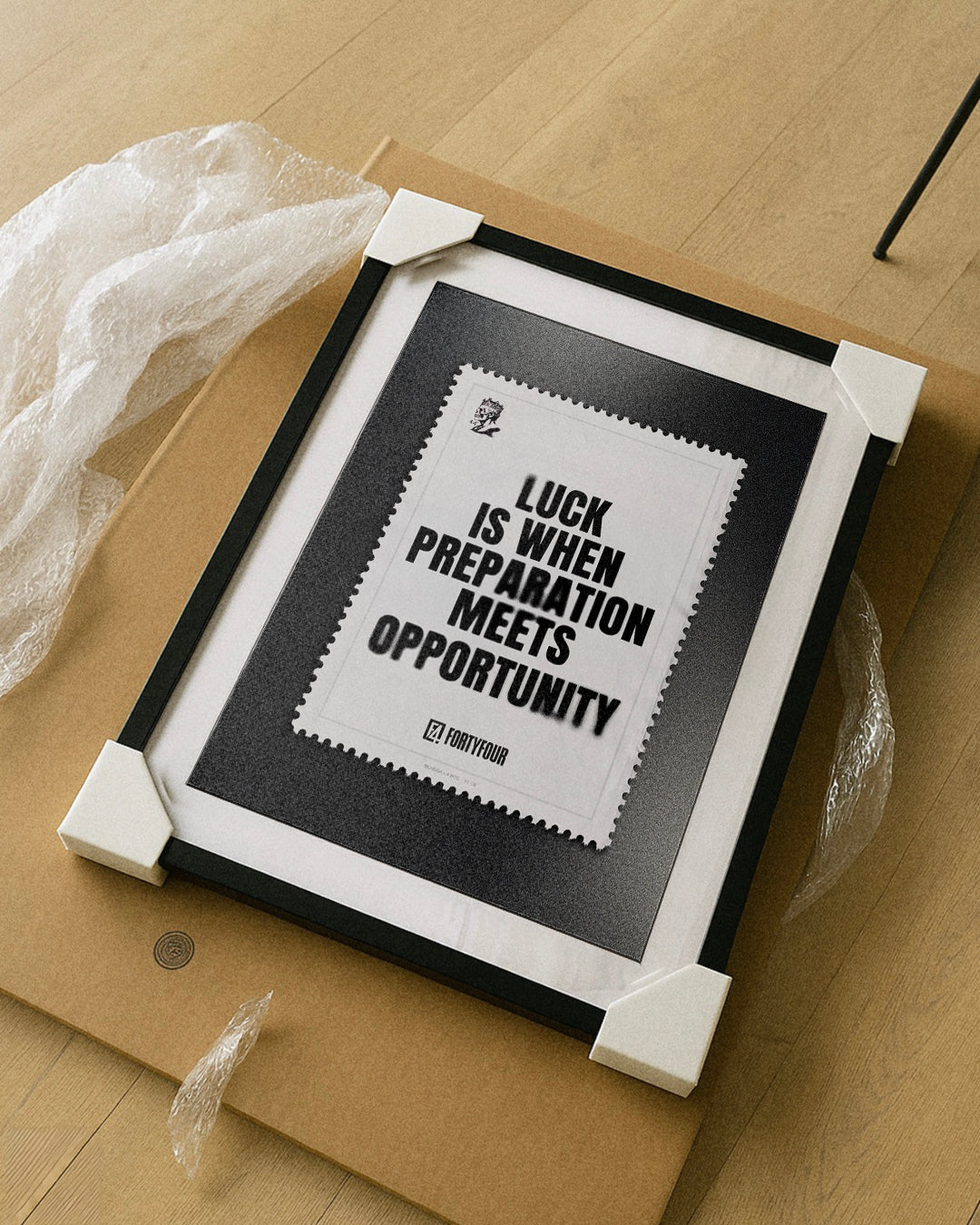 Luck & Preparation — Seneca Quote Art Print