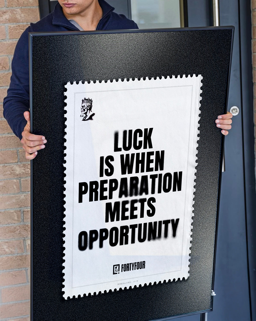 Luck & Preparation — Seneca Quote Art Print