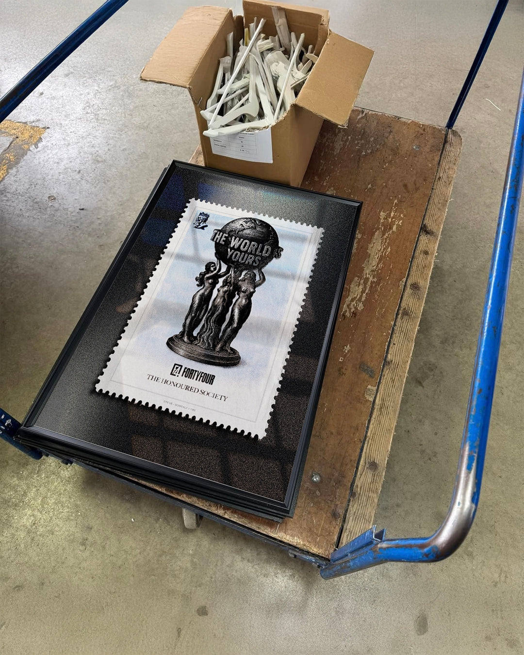 The World Is Yours – Statue Edition Stamp Art Print