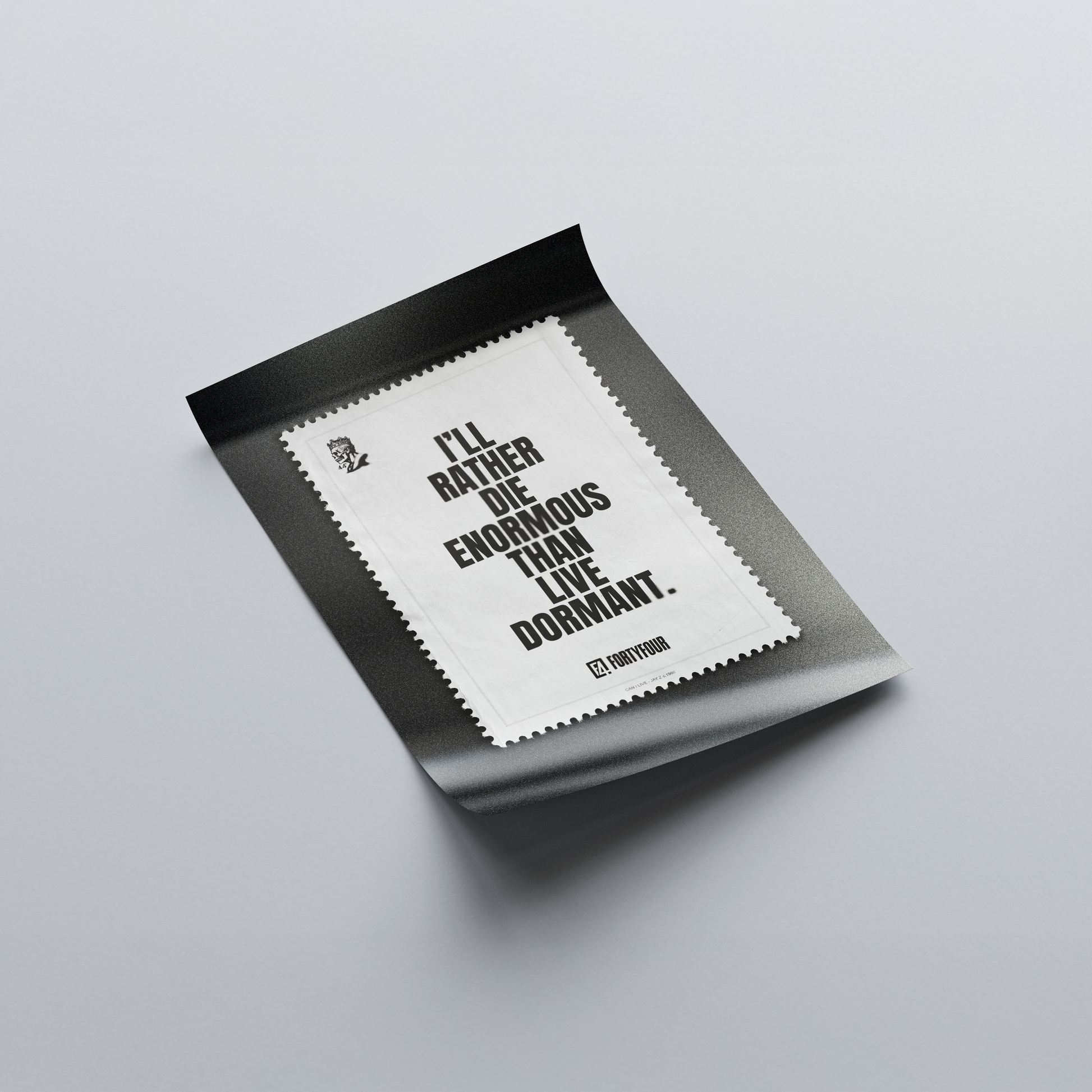 Die Enormous — Jay-Z Quote Art Print