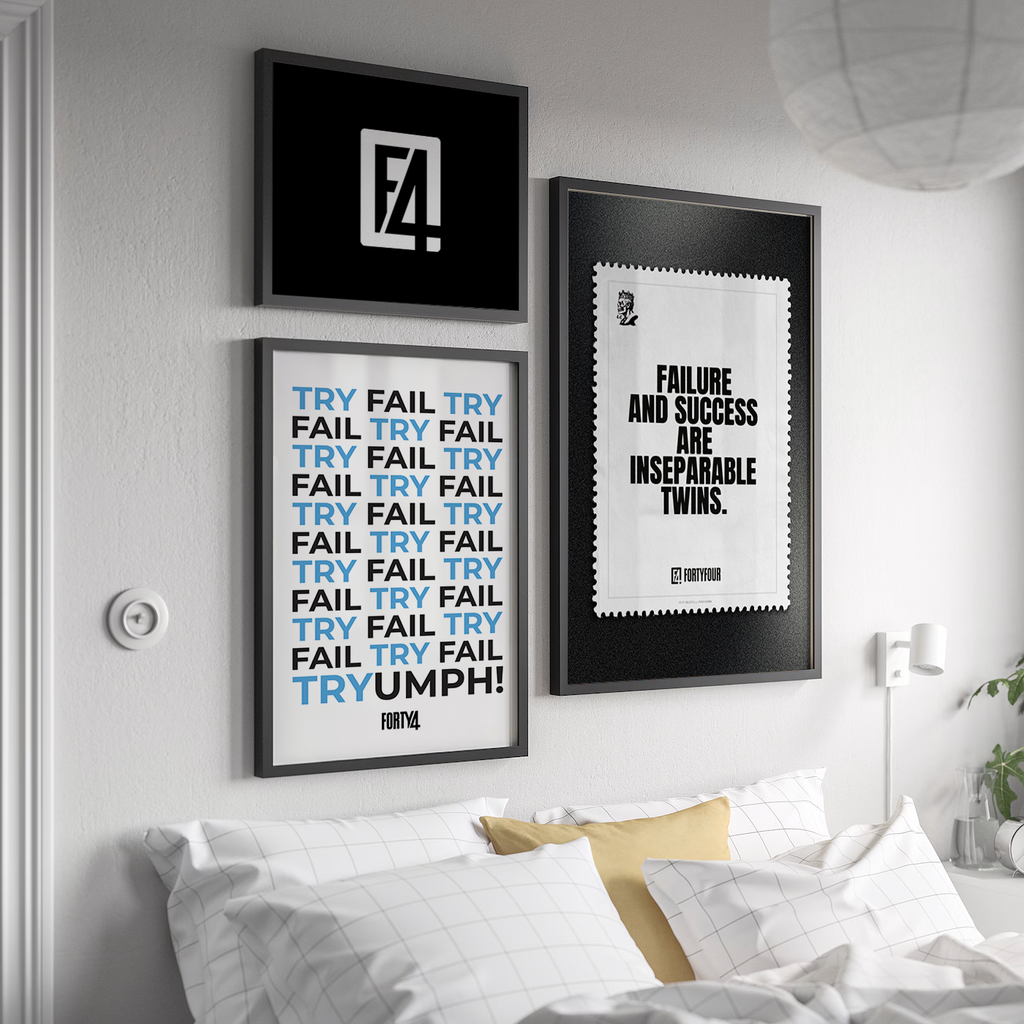 Failure and Success — Jeff Bezos Quote Art Print