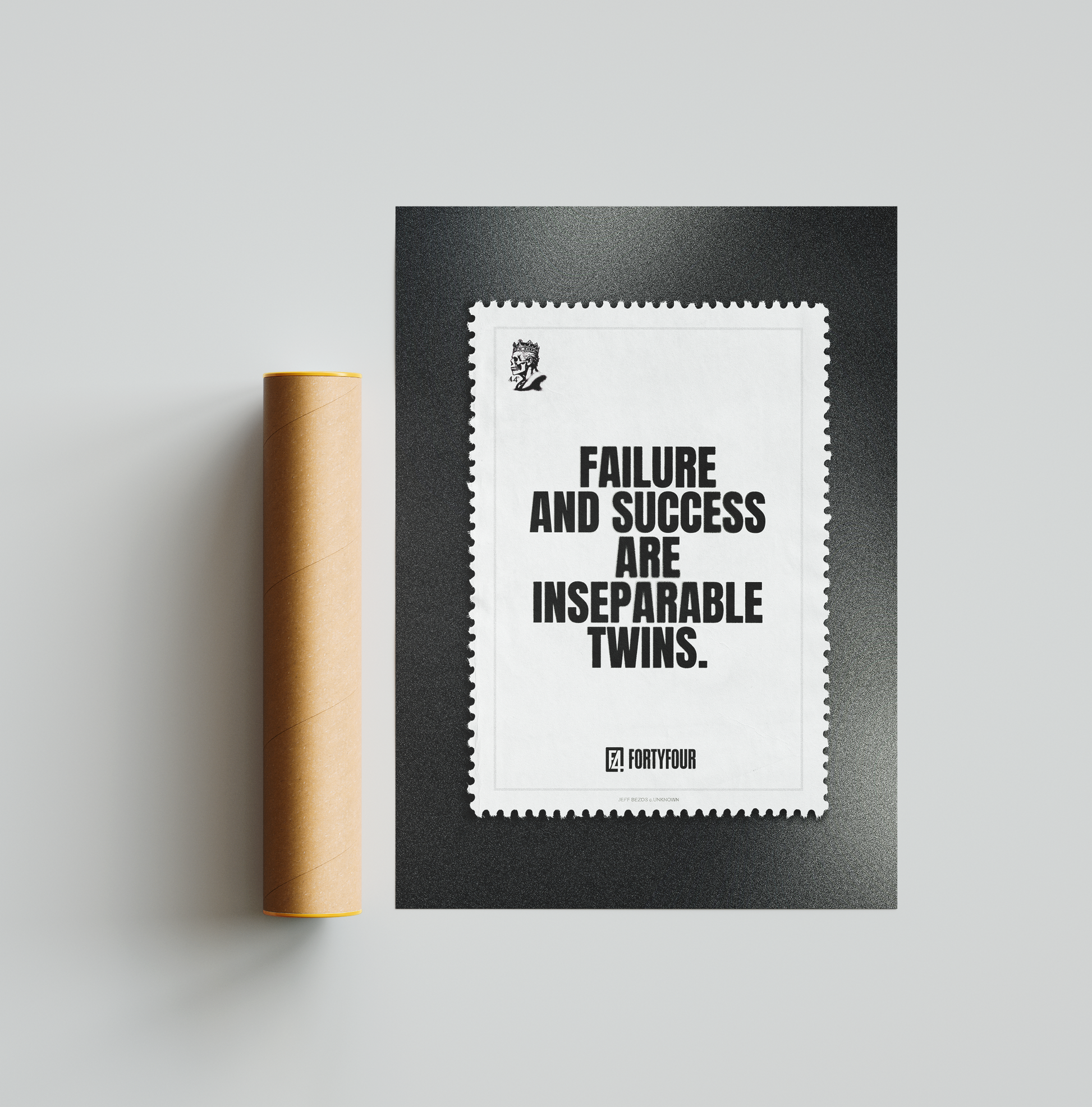 Failure and Success — Jeff Bezos Quote Art Print