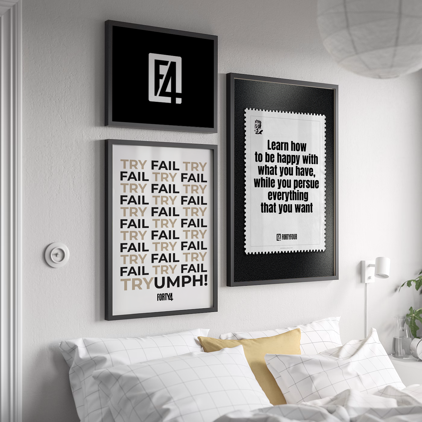 Gratitude & Ambition Quote — Jim Rohn Art Print