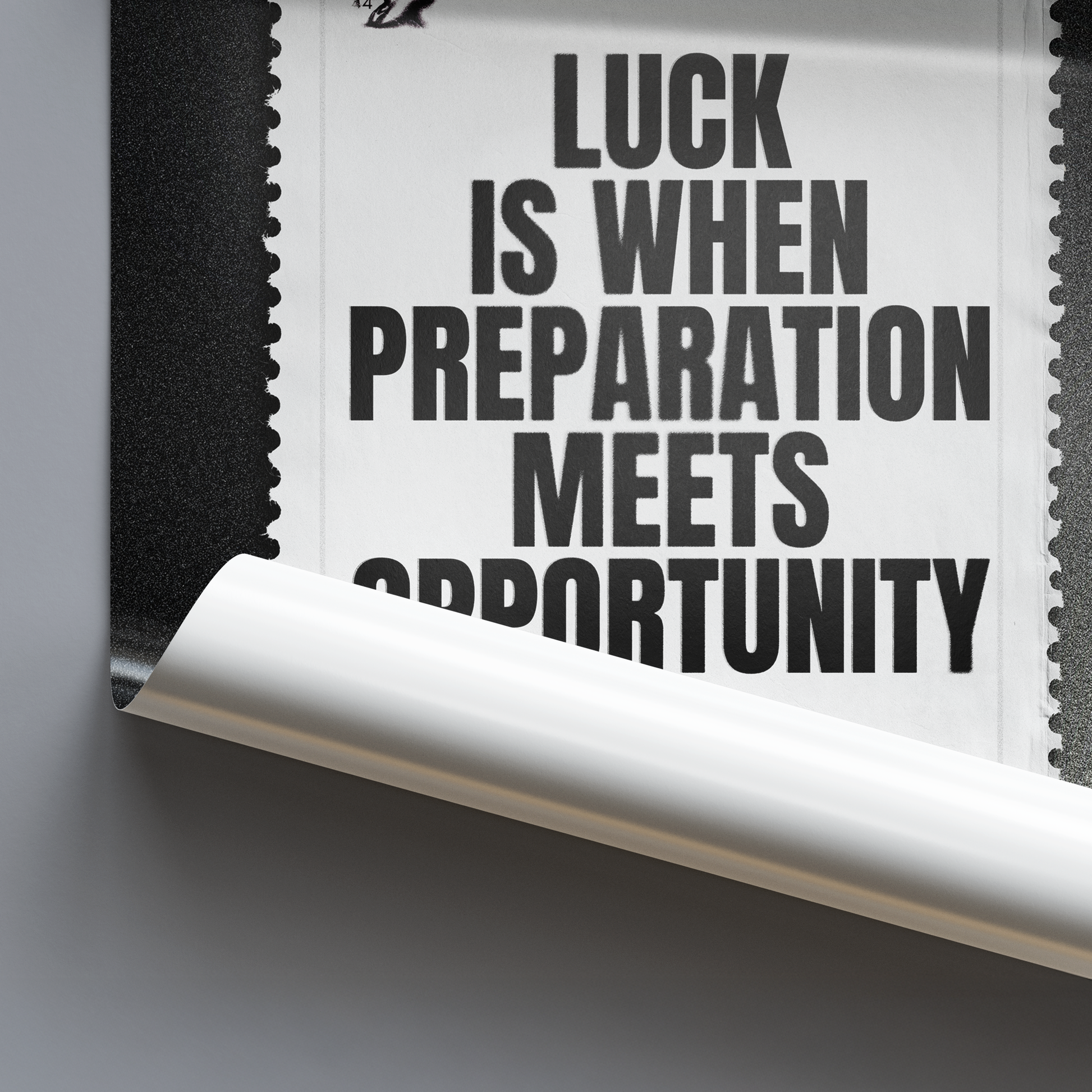 Luck & Preparation — Seneca Quote Art Print