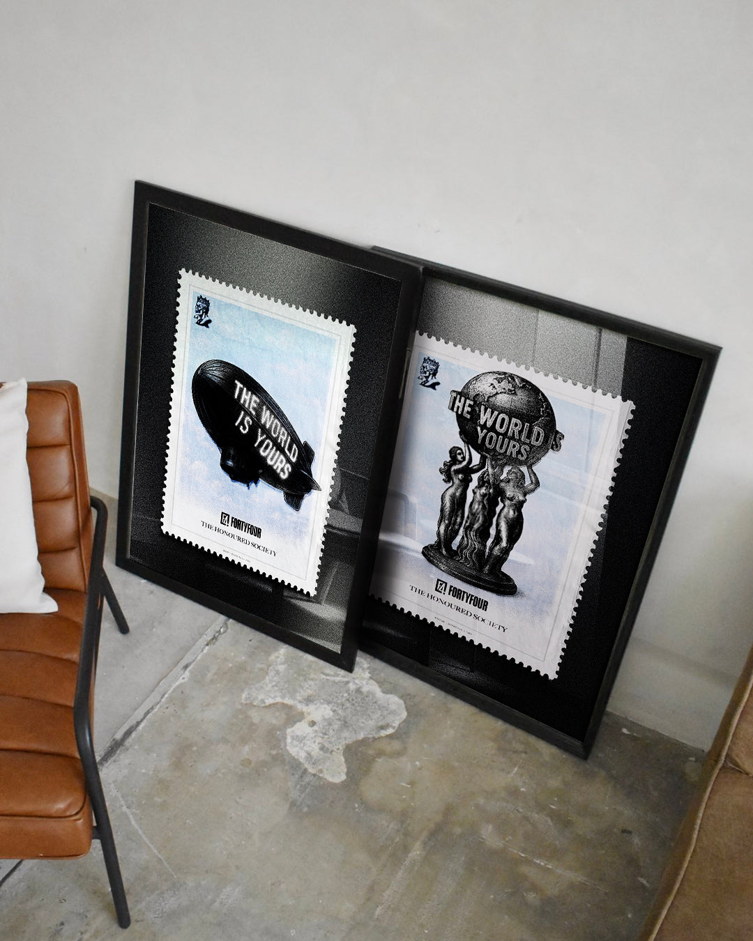 The World Is Yours – Blimp Edition Stamp Art Print