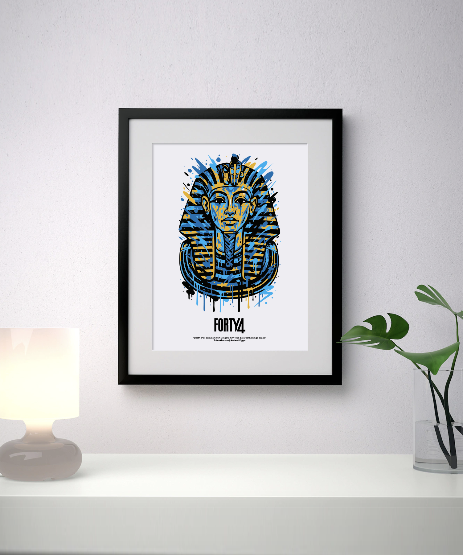 Tutankhamun – Graffiti Pharaoh Art Print