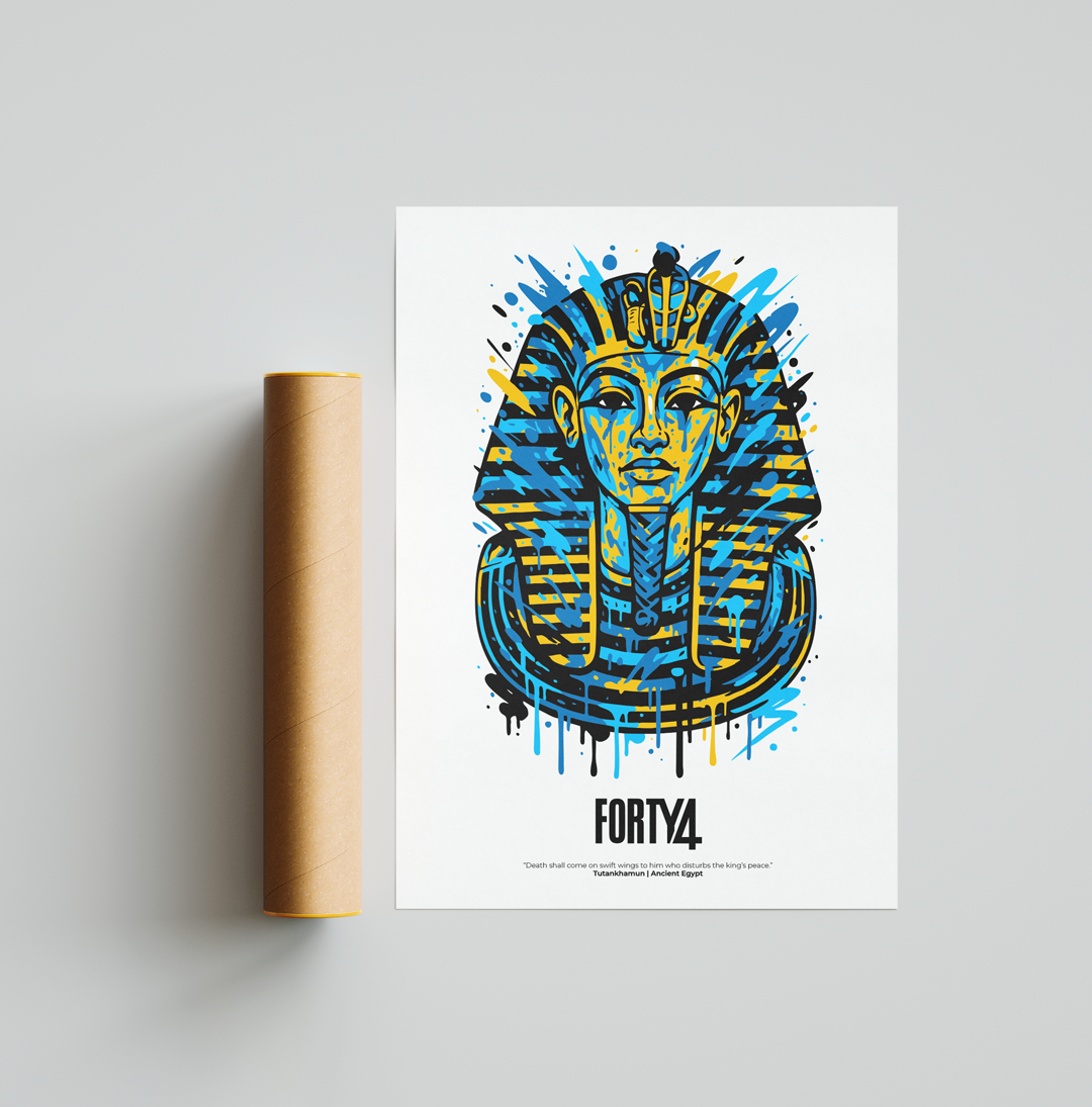 Tutankhamun – Graffiti Pharaoh Art Print
